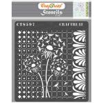 CrafTreat 6" x 6" Stencil - Dandelion Love [CTS597]