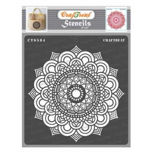 CrafTreat 6" x 6" Stencil - Mandala Template [CTS584]