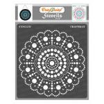 CrafTreat 6" x 6" Stencil - Round Dot Mandala [CTS359]