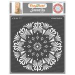 CrafTreat 6" x 6" Stencil - Tuberose Doily [CTS177]