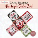 CrafTreat Card Blanks - Quadruple Slider Card [CCB007]