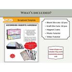 CrafTreat Scrapbook Blanks - Accordion Inserts Handbag - Black & Kraft [CAB011]