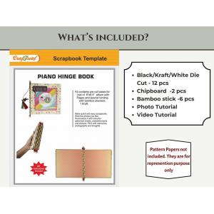 CrafTreat Scrapbook Blanks - Piano Hinge Book - White [CAB034]