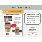 CrafTreat Scrapbook Blanks - Trifold Folio Wallet - Black & Kraft [CAB003]