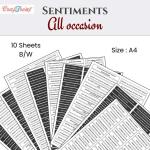 CrafTreat Sentiment Sheets - All Occasion [CSS001]