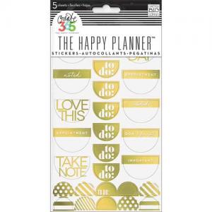 Create 365 Happy Planner Stickers - To Do Gold Foil [PPS-53]