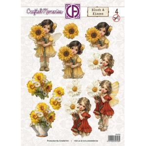 Creatief Art 3D Die Cut Sheet - Blush & Kisses 4 [CM-004]