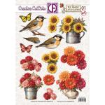 Creatief Art 3D Die Cut Sheet - My Happy Little Garden 01 [CCO-033]