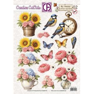 Creatief Art 3D Die Cut Sheet - My Happy Little Garden 02 [CCO-034]