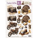 Creatief Art 3D Die Cut Sheet - Vintage Gentlemen 02 [CCO-030]