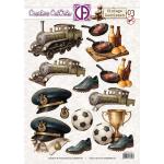 Creatief Art 3D Die Cut Sheet - Vintage Gentlemen 03 [CCO-031]
