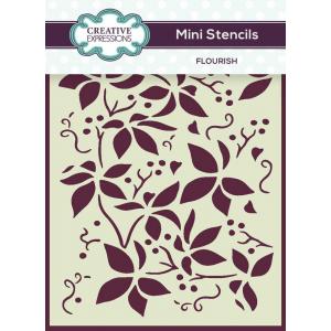 Creative Expressions 3" x 4" Mini Stencil - Flourish [CEMSFLOUR]
