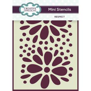 Creative Expressions 3" x 4" Mini Stencil - Respect [CEMSRES]
