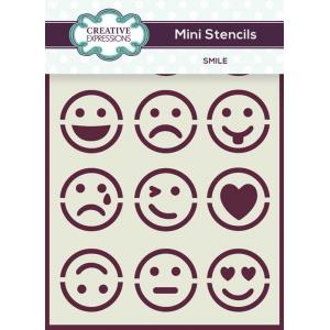 Creative Expressions 3" x 4" Mini Stencil - Smile [CEMSSMILE]