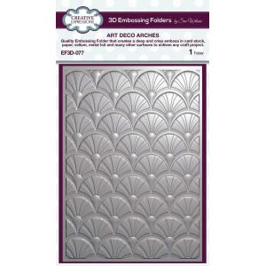 Creative Expressions 3D Embossing Folder - Art Deco Arches [EF3D-077]