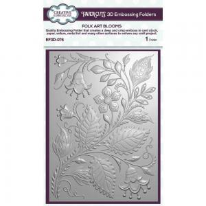 Creative Expressions 3D Embossing Folder - Folk Art Blooms [EF3D-076]