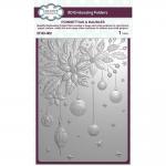 Creative Expressions 3D Embossing Folder - Poinsettias & Baubles [EF3D-082]