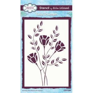Creative Expressions 4" x 6" Stencil - Tulip Triumph [CEST085]