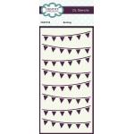 Creative Expressions 4" x 8" Stencil - Bunting [CEST105]