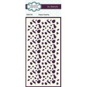 Creative Expressions 4" x 8" Stencil - Happy Hopping [CEST102]
