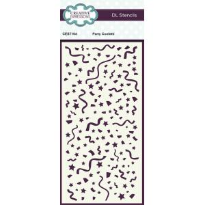 Creative Expressions 4" x 8" Stencil - Party Confetti [CEST104]