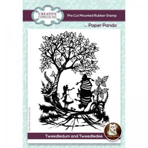 Creative Expressions / Paper Panda Rubber Stamp - Tweedledum and Tweedledee [CERPP011]