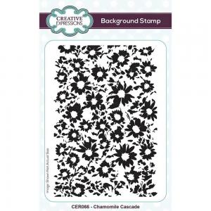 Creative Expressions Rubber Stamp - Chamomile Cascade [CER066]