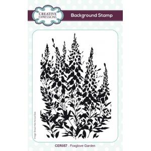 Creative Expressions Rubber Stamp - Foxglove Graden [CER057]