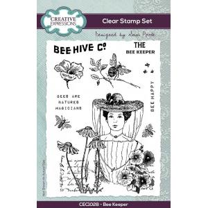 Creative Expressions / Sam Poole Clear Stamp Set - Bee Keeper [CEC1028]