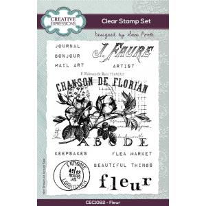 Creative Expressions / Sam Poole Clear Stamp Set - Fleur [CEC1082]
