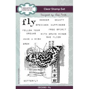 Creative Expressions / Sam Poole Clear Stamp Set - Fly [CEC1083]