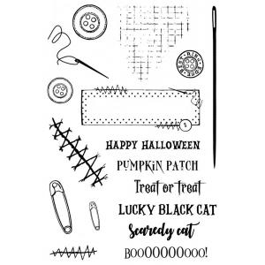 Creative Expressions / Sam Poole Clear Stamp Set - Halloween Patch [CEC1037]