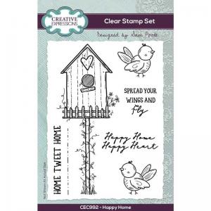 Creative Expressions / Sam Poole Clear Stamp Set - Happy Home [CEC992]