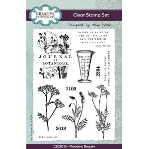 Creative Expressions / Sam Poole Clear Stamp Set - Meadow Beauty [CEC1031]