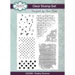 Creative Expressions / Sam Poole Clear Stamp Set - Shabby Textures [CEC965]