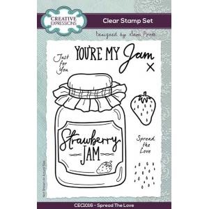 Creative Expressions / Sam Poole Clear Stamp Set - Spread The Love [CEC1016]
