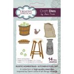 Creative Expressions / Sam Poole Craft Dies - Rustic Homestead - Kitchen Stool Set [CEDSP032]