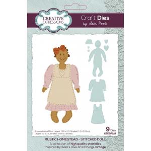 Creative Expressions / Sam Poole Craft Dies - Rustic Homestead - Stitched Doll [CEDSP029]
