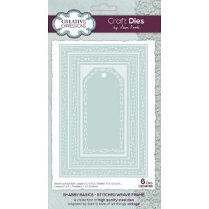 Creative Expressions / Sam Poole Craft Dies - Shabby Basics - Stitched Weave Frame [CEDSP028]
