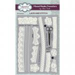 Creative Expressions / Sam Poole Mixed Media Transfers - Lace and Stitch [CESPT001]
