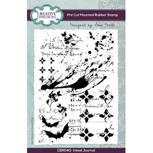 Creative Expressions / Sam Poole Rubber Stamp - Inked Journal [CER040]