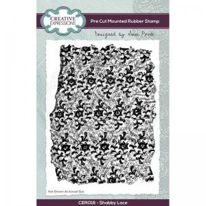 Creative Expressions / Sam Poole Rubber Stamp - Shabby Lace [CER018]