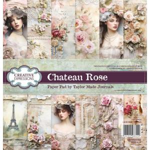 Creative Expressions / Taylor Made Journals 8" x 8" Paper Pad - Chateau Rose [CEPP0030]