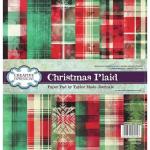 Creative Expressions / Taylor Made Journals 8" x 8" Paper Pad - Christmas Plaid [CEPP0035]