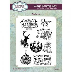 Creative Expressions  / Taylor Made Journals Clear Stamp Set - Believe [CEC1103]