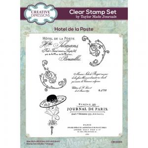 Creative Expressions  / Taylor Made Journals Clear Stamp Set - Hotel De La Poste [CEC1093]