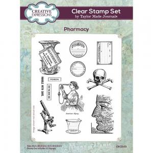 Creative Expressions  / Taylor Made Journals Clear Stamp Set - Pharmacy [CEC1143]