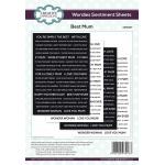 Creative Expressions Wordies Sentiments Sheets - Mum [CEW017]