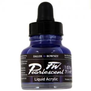 Daler Rowney FW Acrylic Ink - Pearlescent Dutch Blue