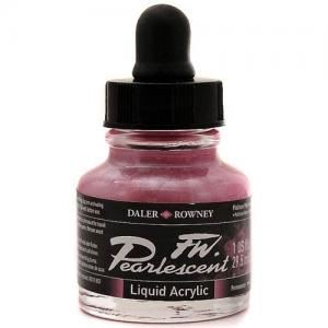 Daler Rowney FW Acrylic Ink - Pearlescent Platinum Pink